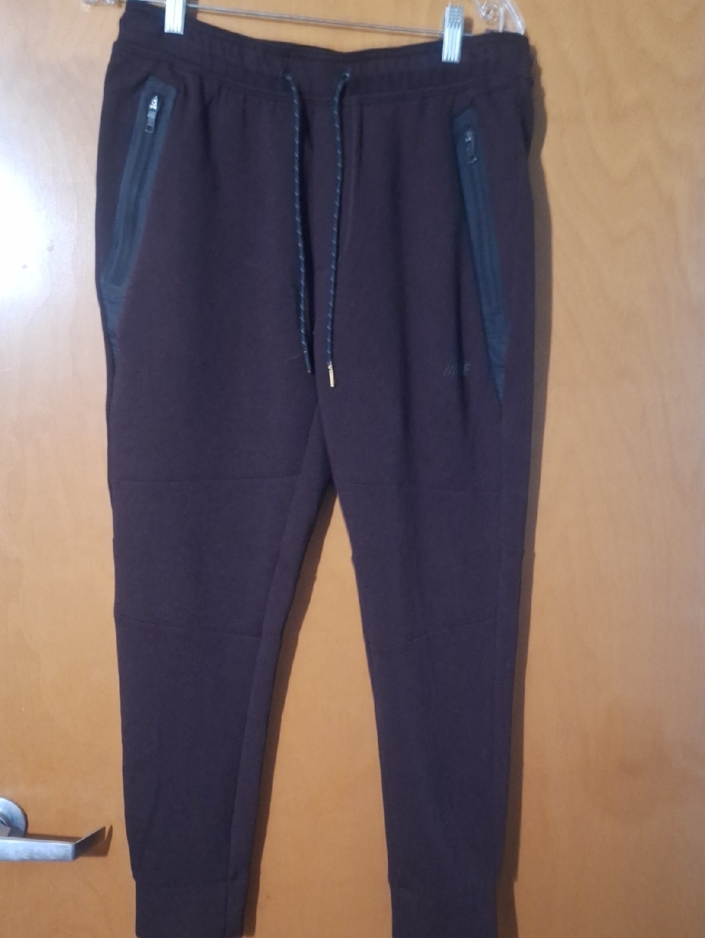 American Eagle Outfitters Men's Jogger Pants - Brown with Black Accents